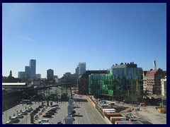 Malmö skyline from the Central station's garage 38